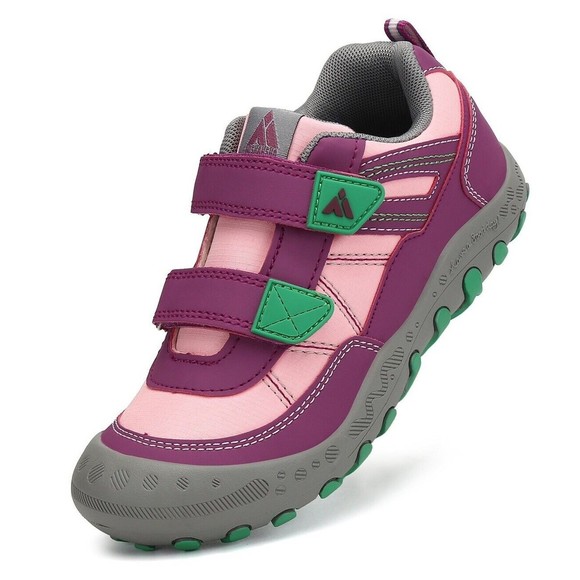 Kids Pink and Purple Shoes with Green Accents - Picture 1 of 13